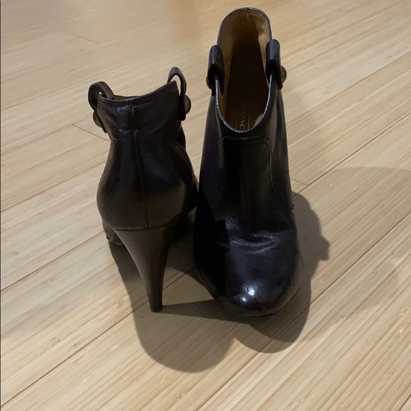 Coach Dark Brown Leather Booties - Picture 2 of 4